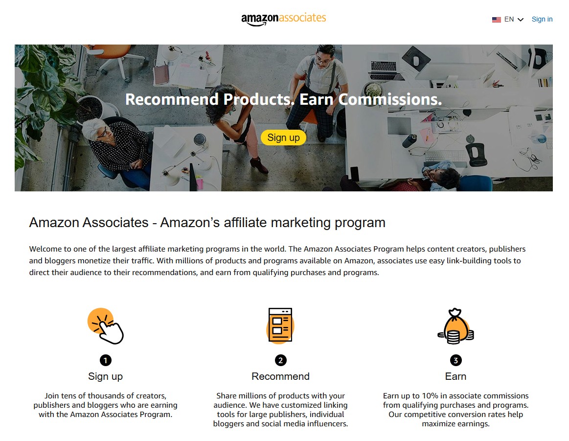 Amazon Associates Partnerprogramm