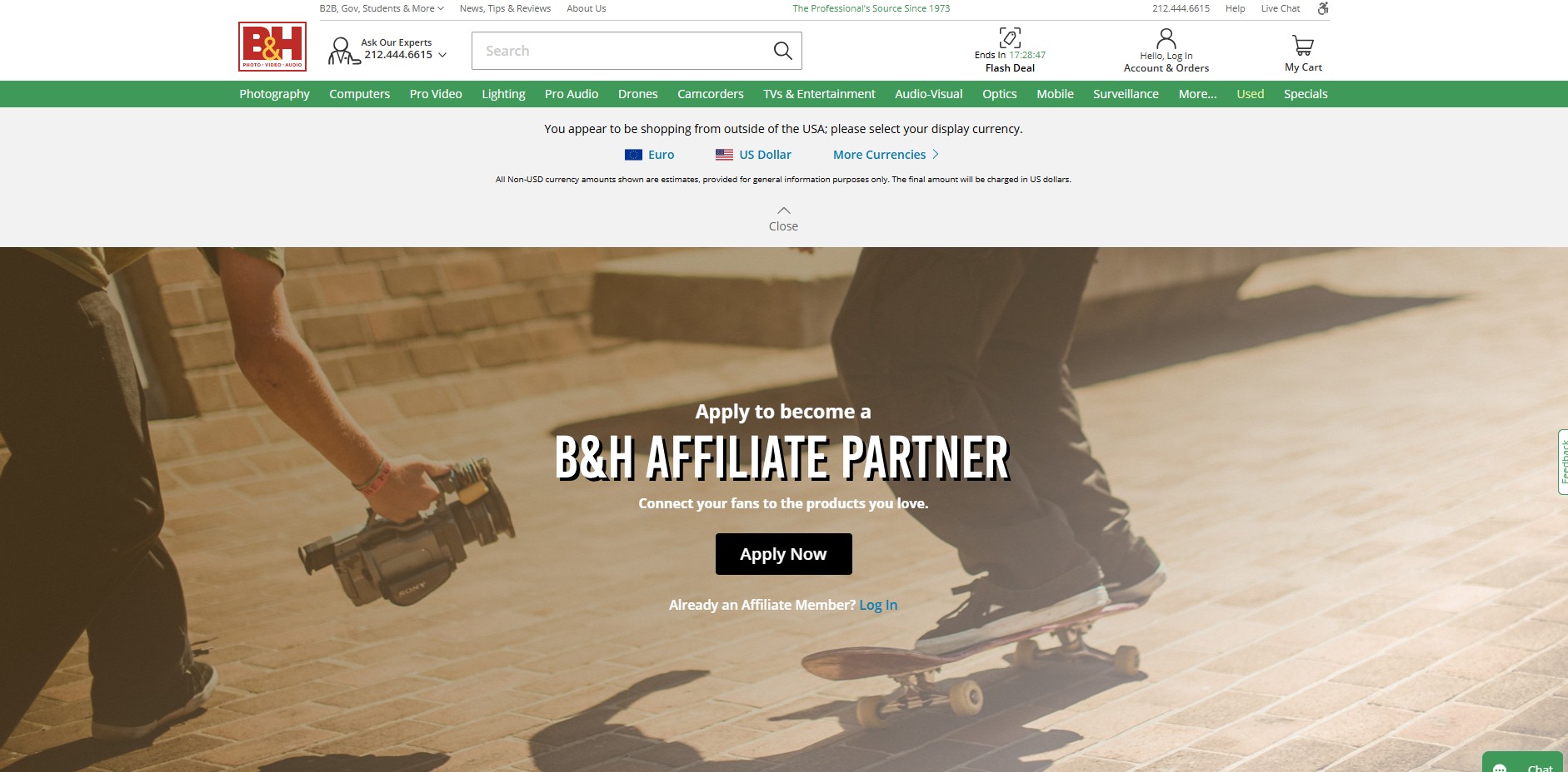 B&H Photo Video Affiliate-Programm