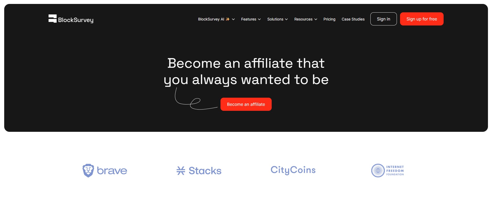 BlockSurvey Affiliate-Programm