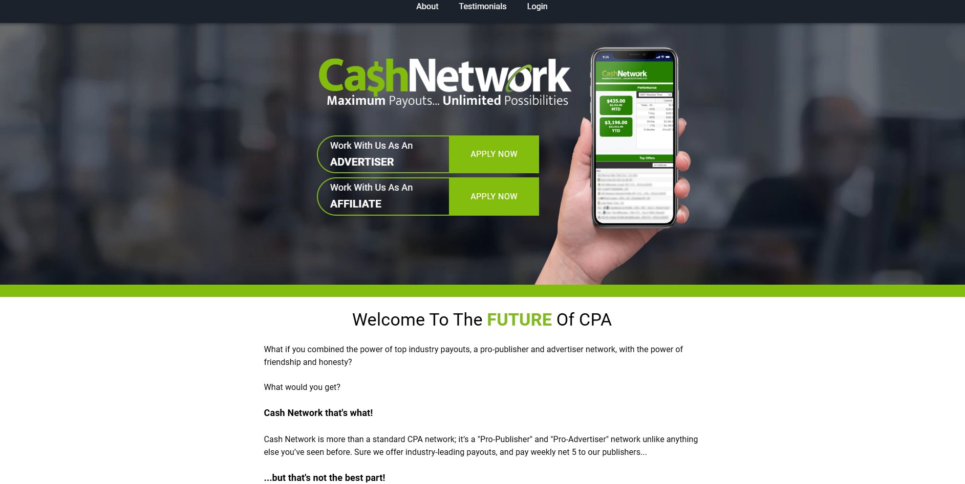 Cash Network Affiliate-Programm