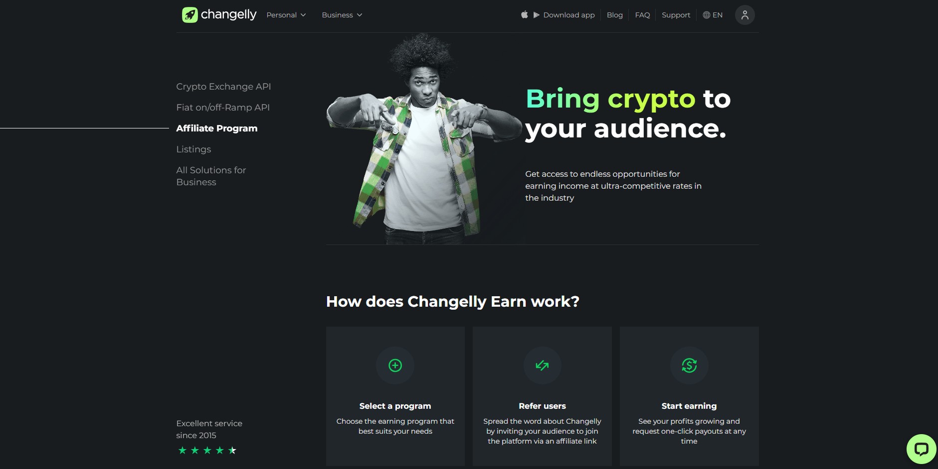 Changelly Partnerprogramm