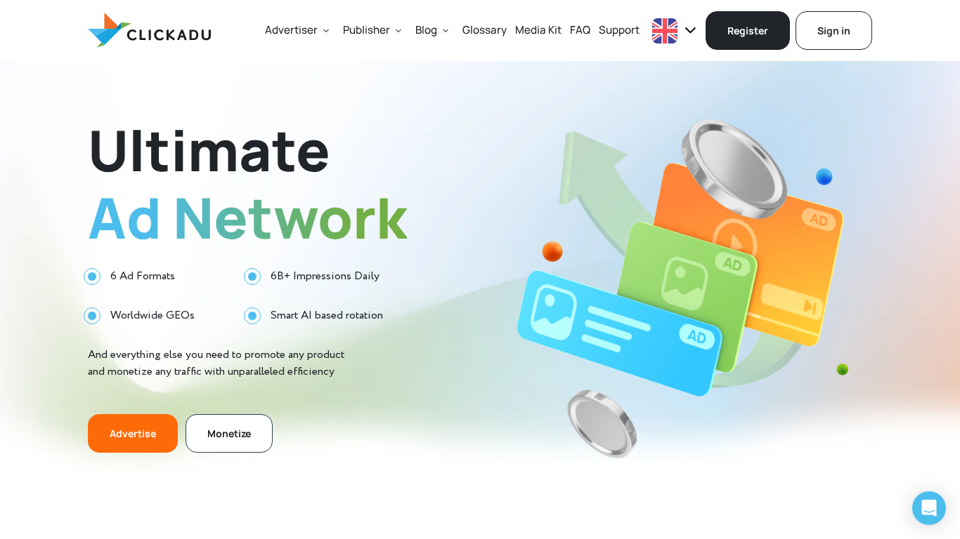 ClickAdu Partnerprogramm