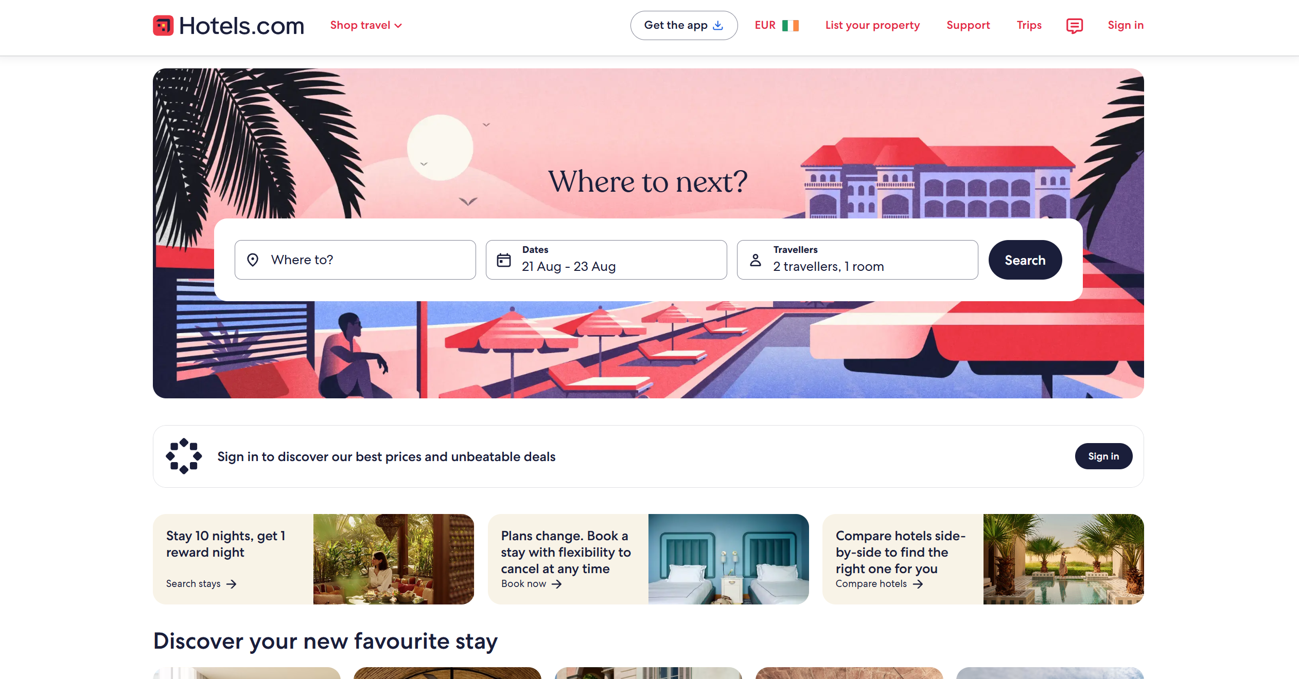 Hotels.com Partnerprogramm