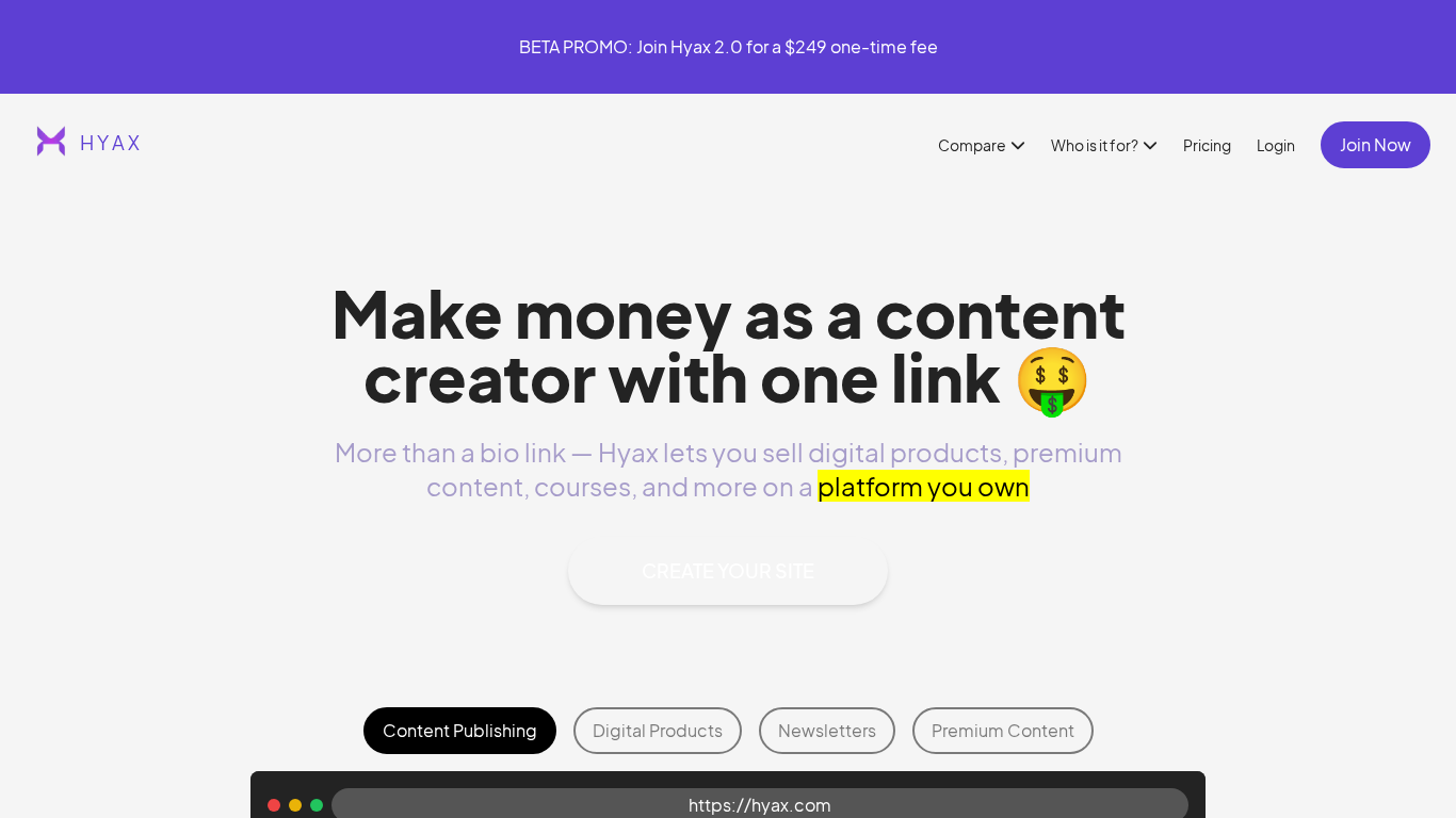 Hyax Affiliate-Programm