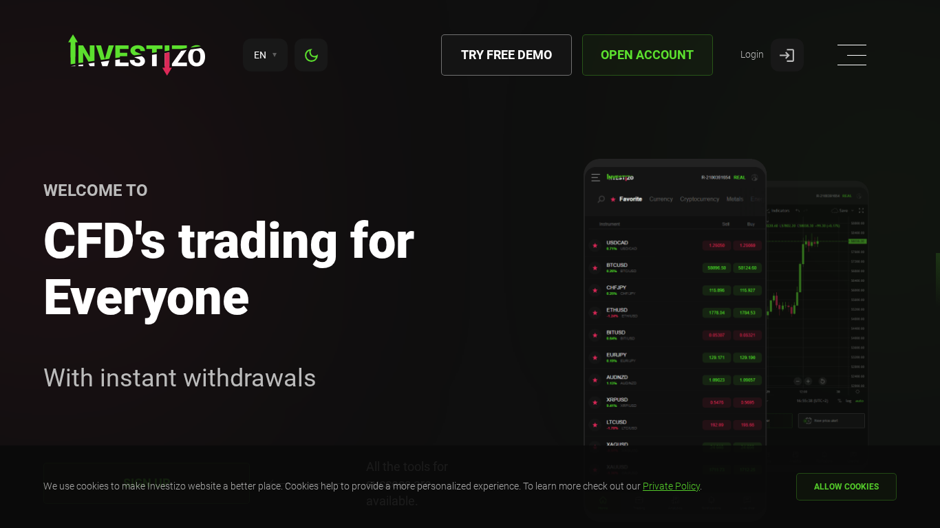 Investizo Affiliate-Programm