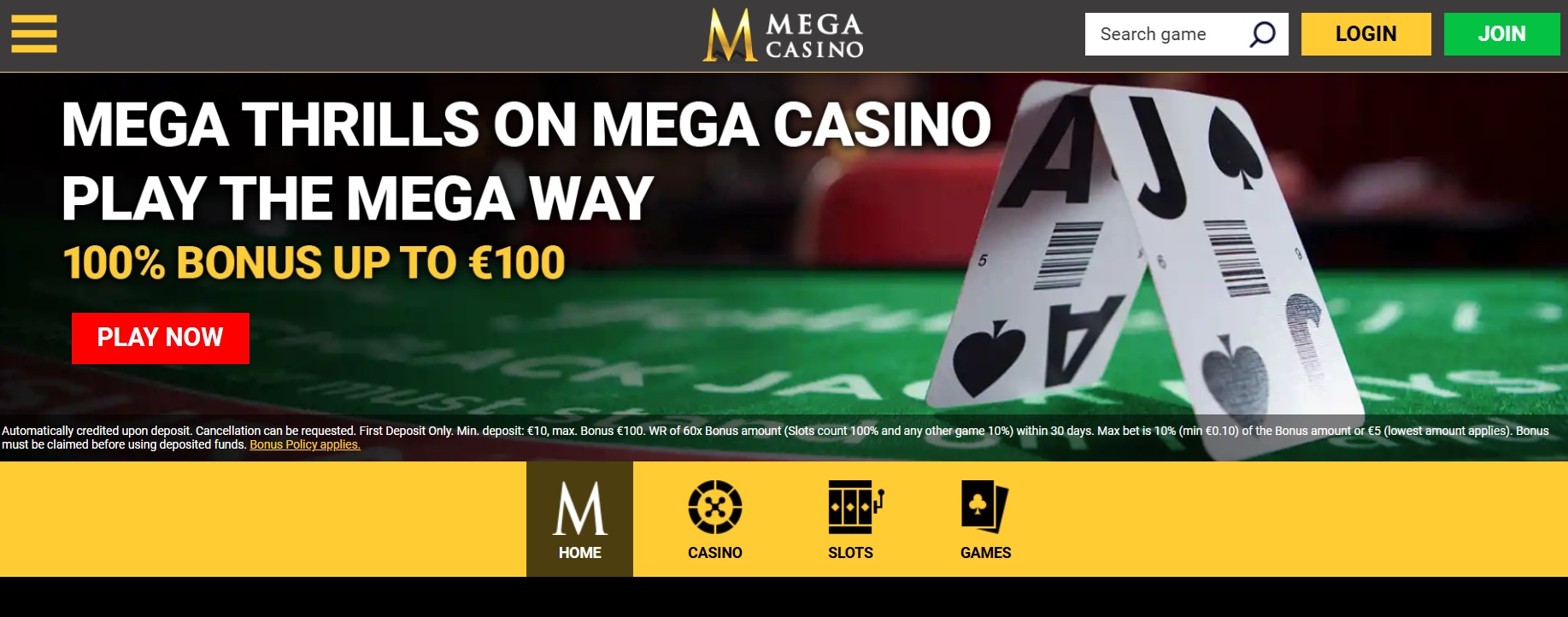 Mega Casino Affiliate-Programm
