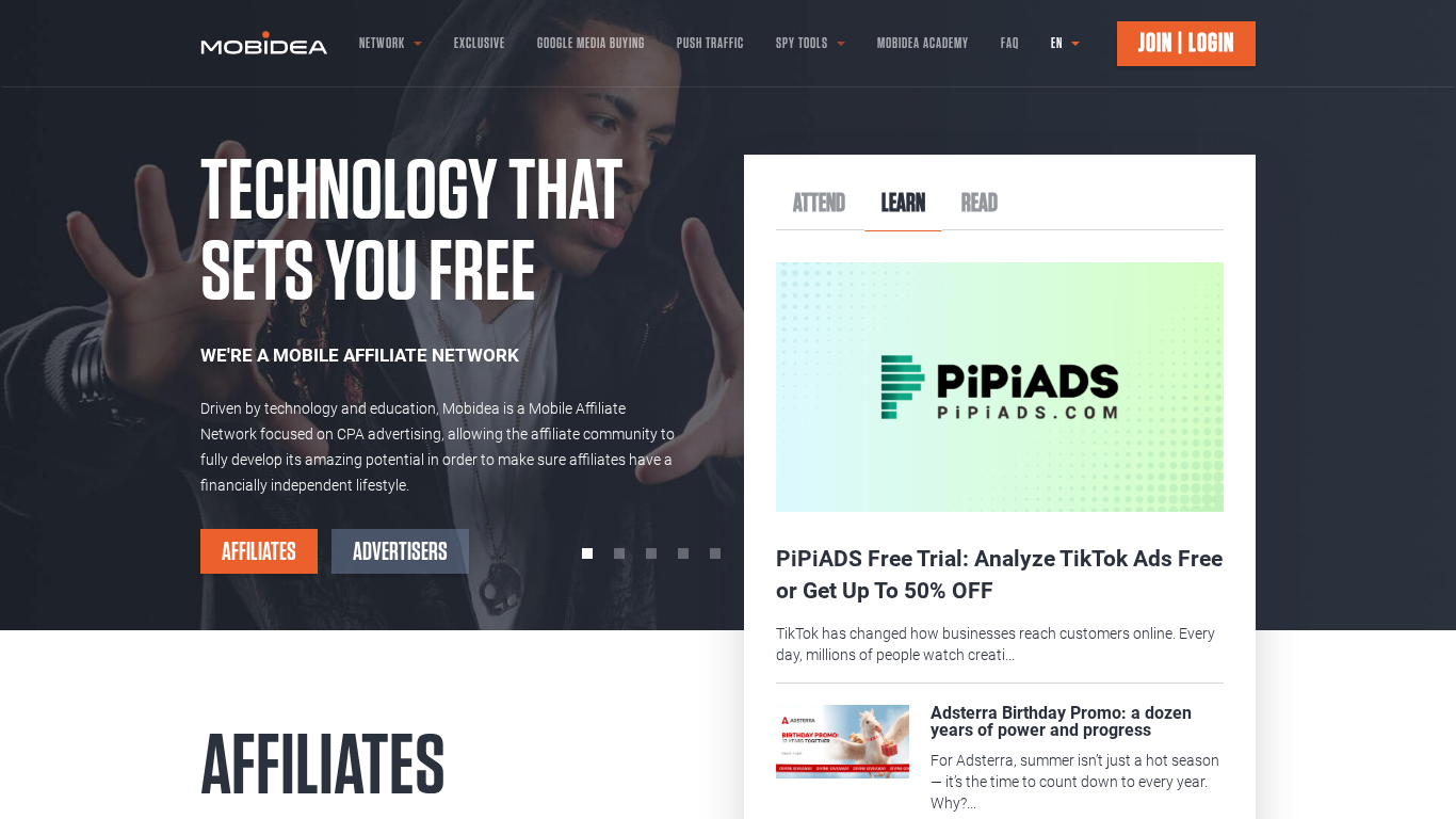 Mobidea Affiliate-Programm