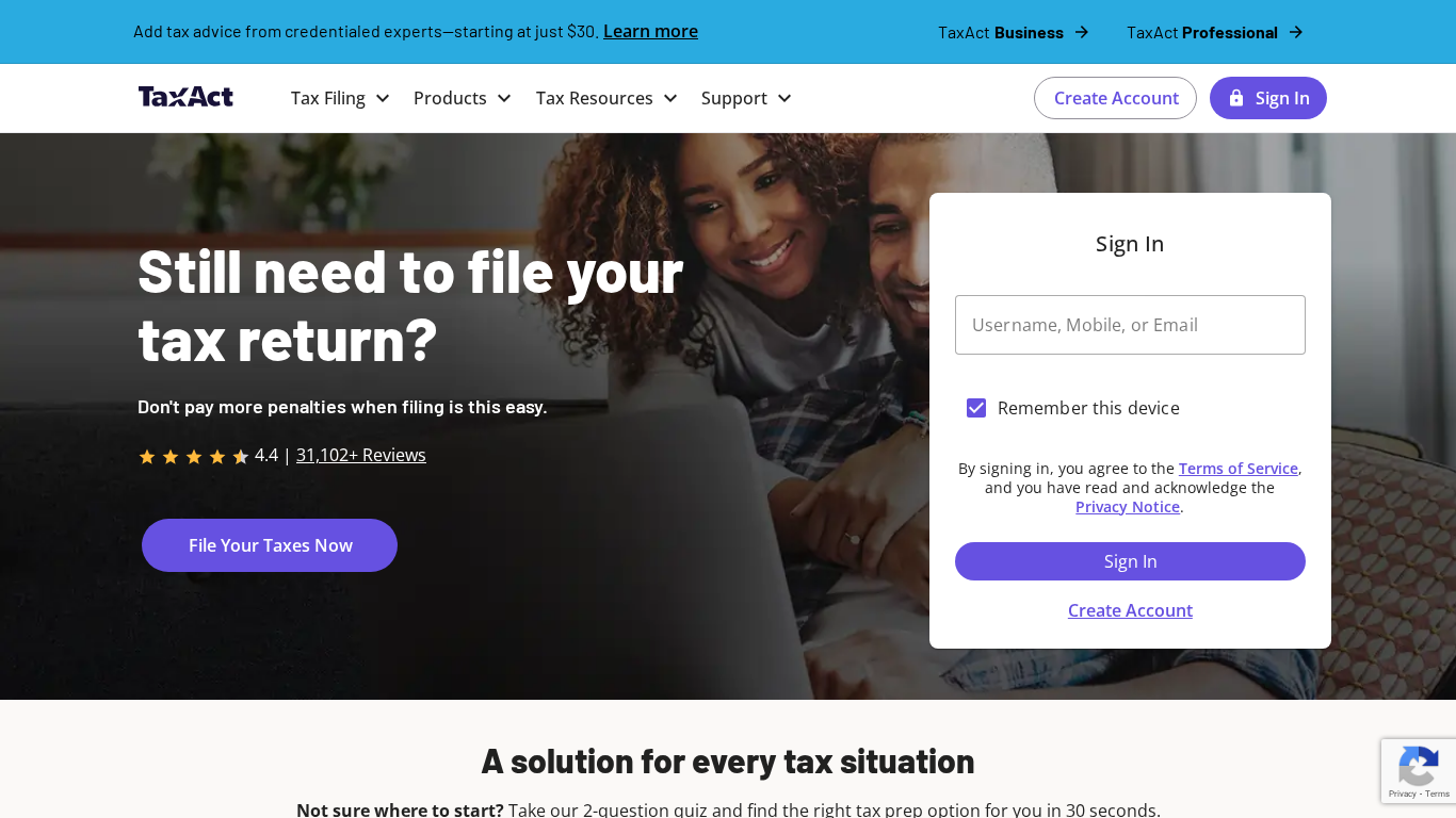 TaxAct Affiliate-Programm