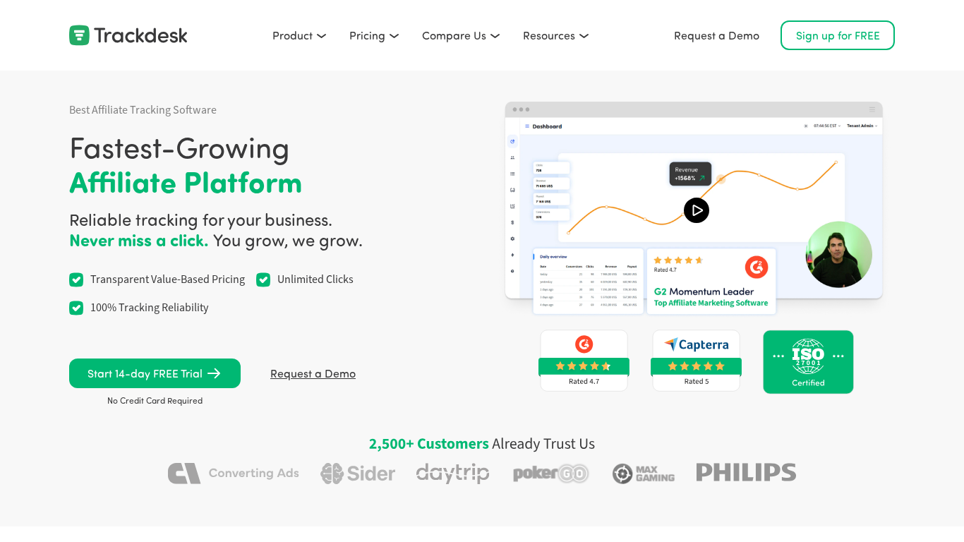 Trackdesk Affiliate-Programm