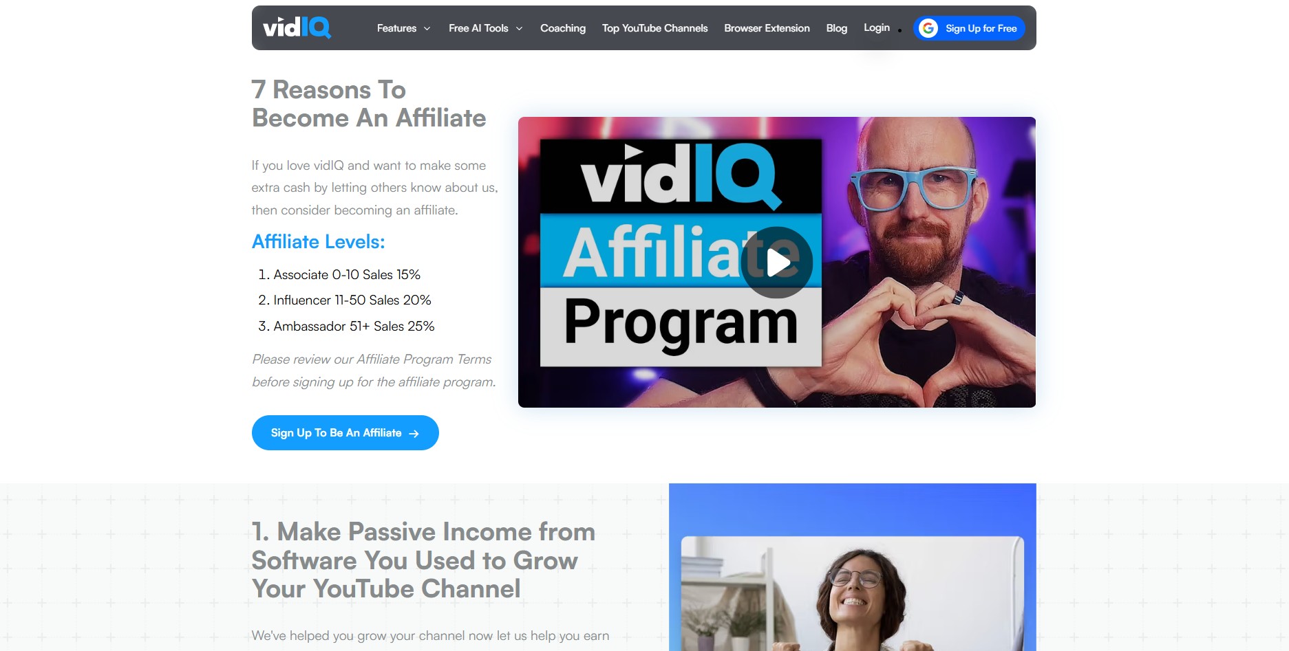 vidIQ Affiliate-Programm