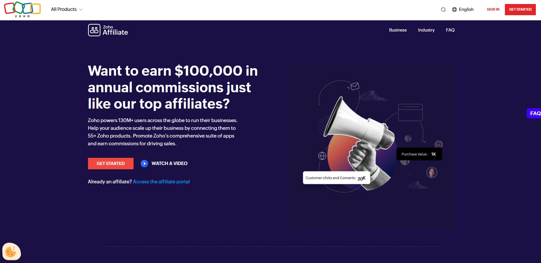 Zoho Affiliate-Programm