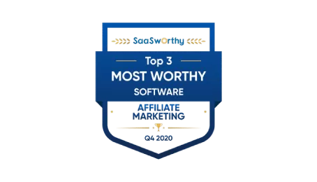 Post Affiliate Pro Auszeichnungen: Top 3 most worthy affiliate marketing software 2020 von SaaSworthy
