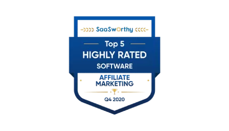 Post Affiliate Pro Auszeichnungen: Top 5 highly rated affiliate marketing software 2020 von SaaSworthy