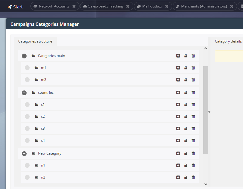 Campaign category management