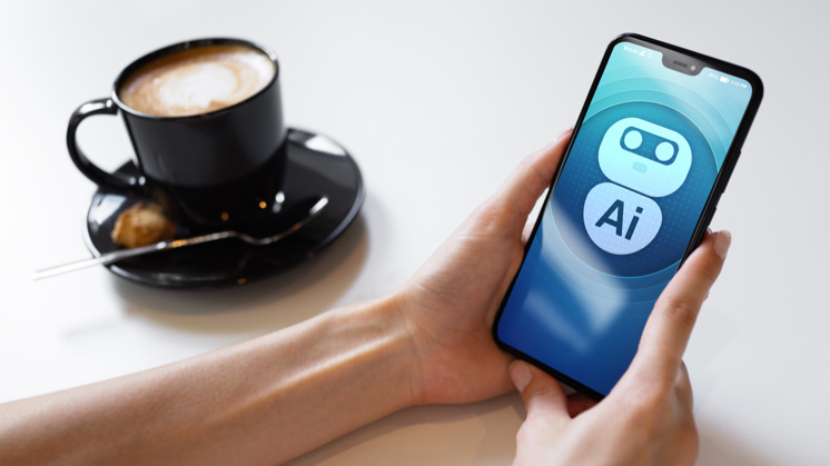KI-Chatbot auf dem Handy