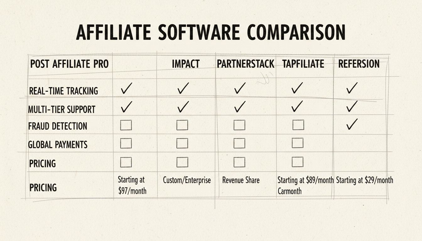 Top Affiliate-Software-Vergleich Q4 2025: Post Affiliate Pro vs. Impact vs. PartnerStack