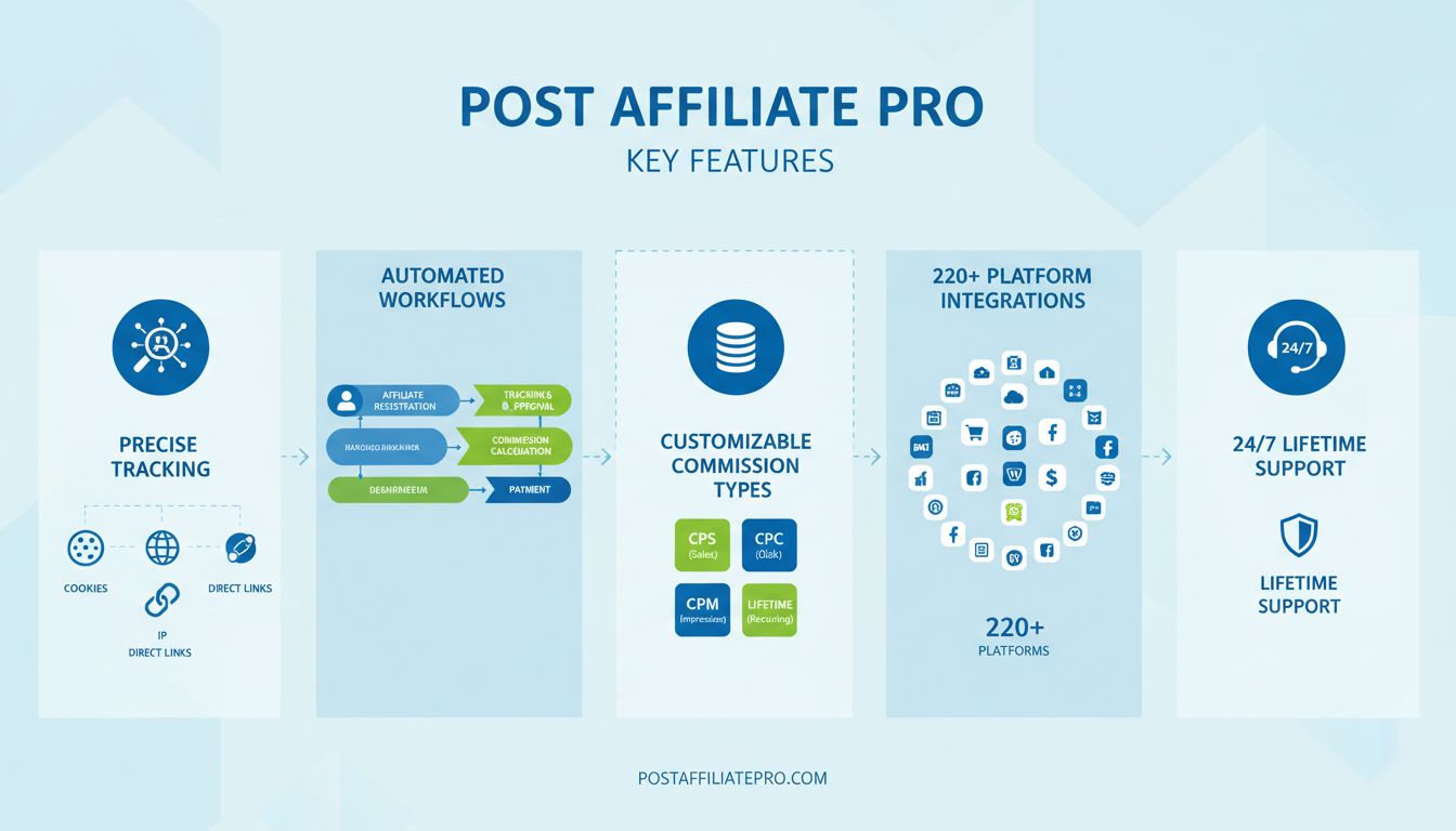 Post Affiliate Pro Hauptfunktionen: Kompletter Leitfaden für Affiliate-Marketing-Software