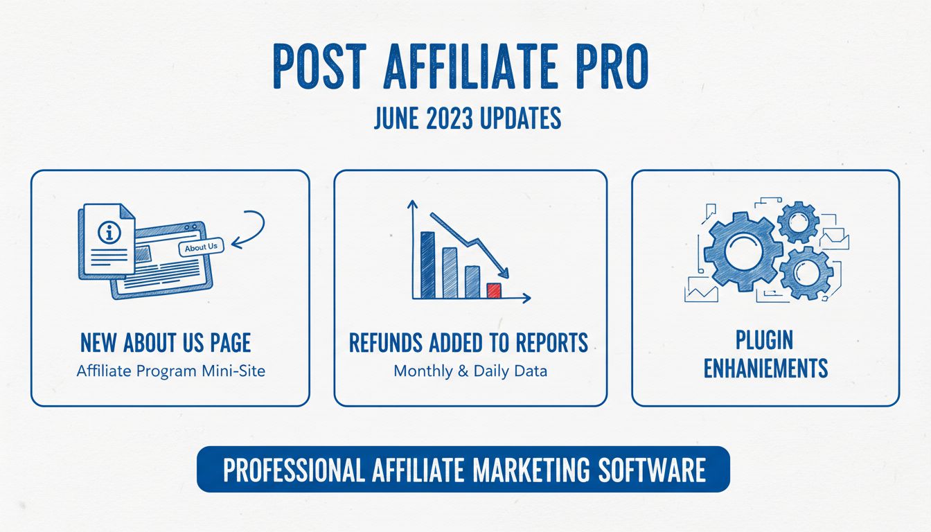 Post Affiliate Pro Updates Juni 2023: Neue Funktionen & Verbesserungen