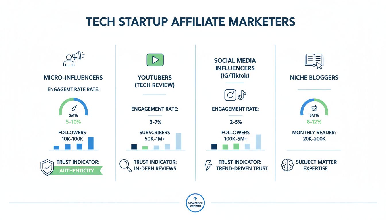 Welche Arten von Affiliate-Marketing-Partnern sollte ein Tech-Startup suchen?