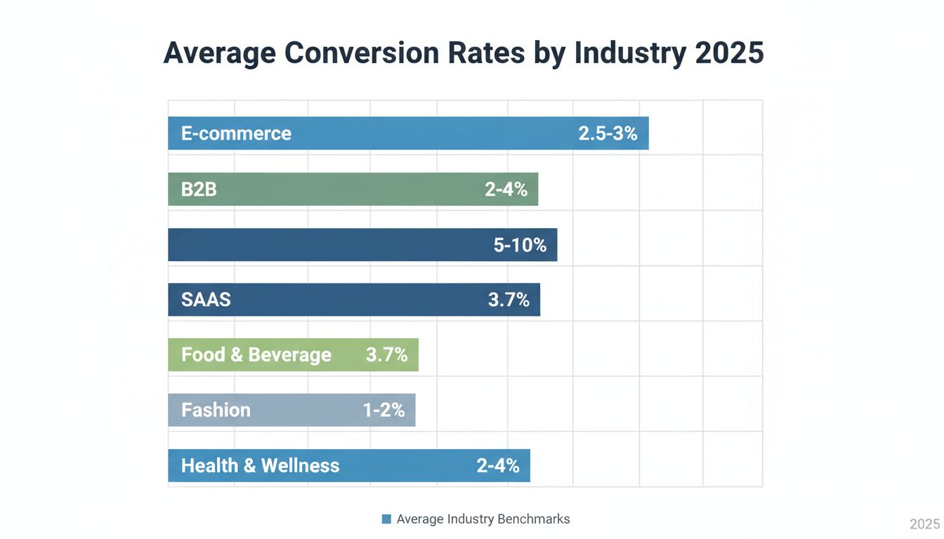 Was ist eine gute Conversion-Rate? Branchen-Benchmarks 2025 & Optimierungsleitfaden
