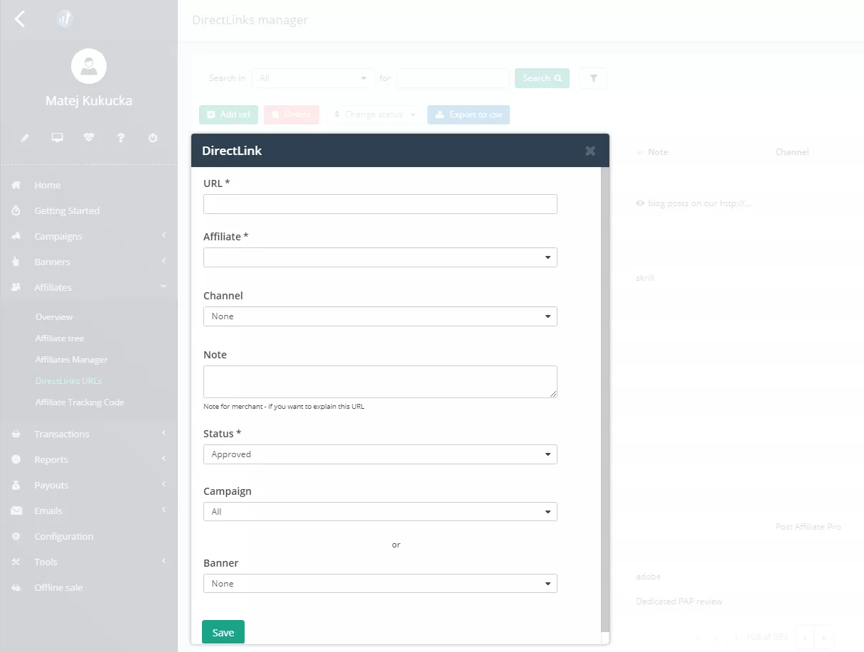 Affiliate link styles