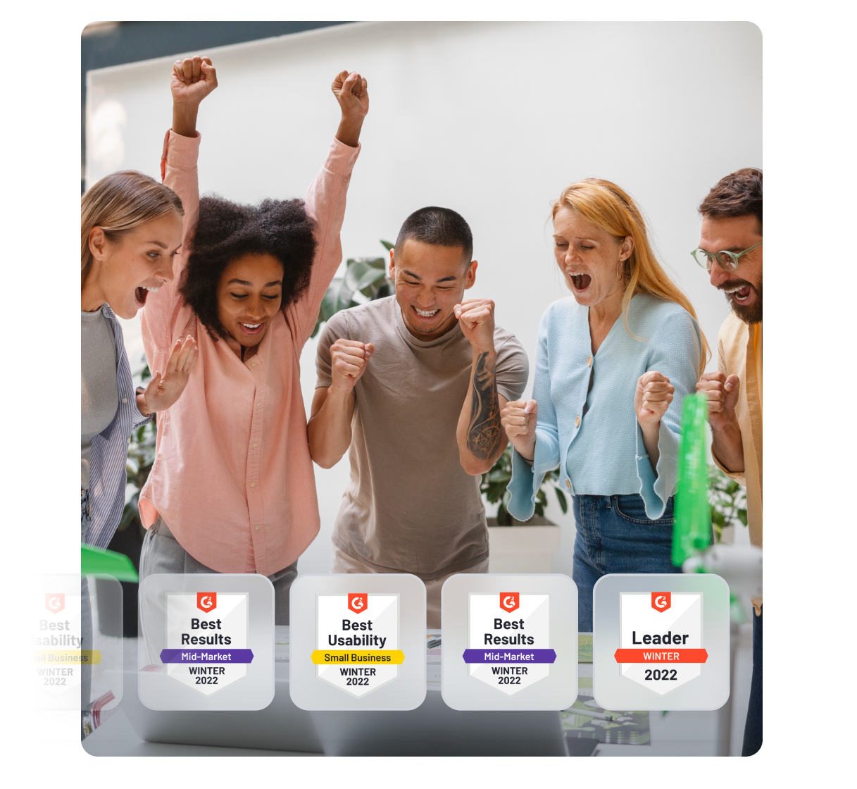 Eine Präsentation unserer 2025 Auszeichnungen von G2.