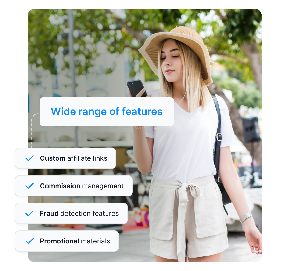 Ein Diagramm zeigt, wie eine Affiliate-Tracking-Software funktioniert.