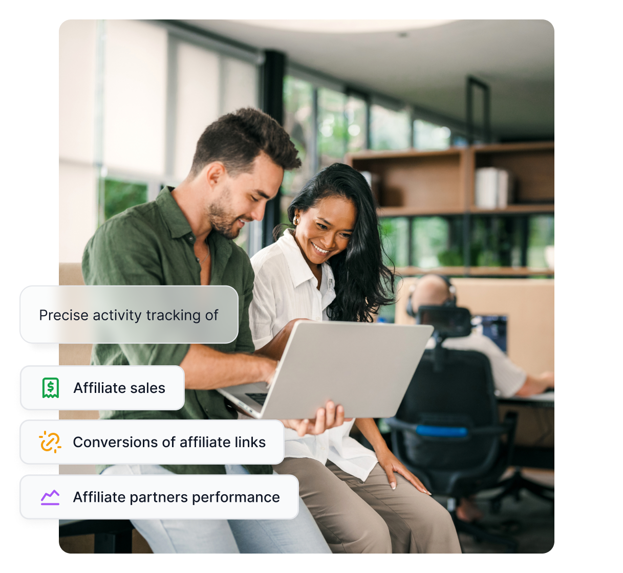Überblick über die wichtigsten Funktionen von Post Affiliate Pro, wie umfassendes Tracking, Berichte und Provisionen.