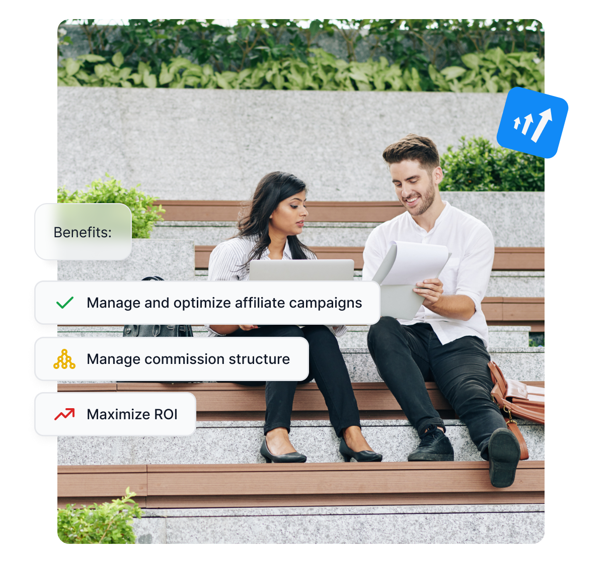 Ein Screenshot des Post Affiliate Pro Dashboards mit allgemeinem Überblick und Kennzahlen.