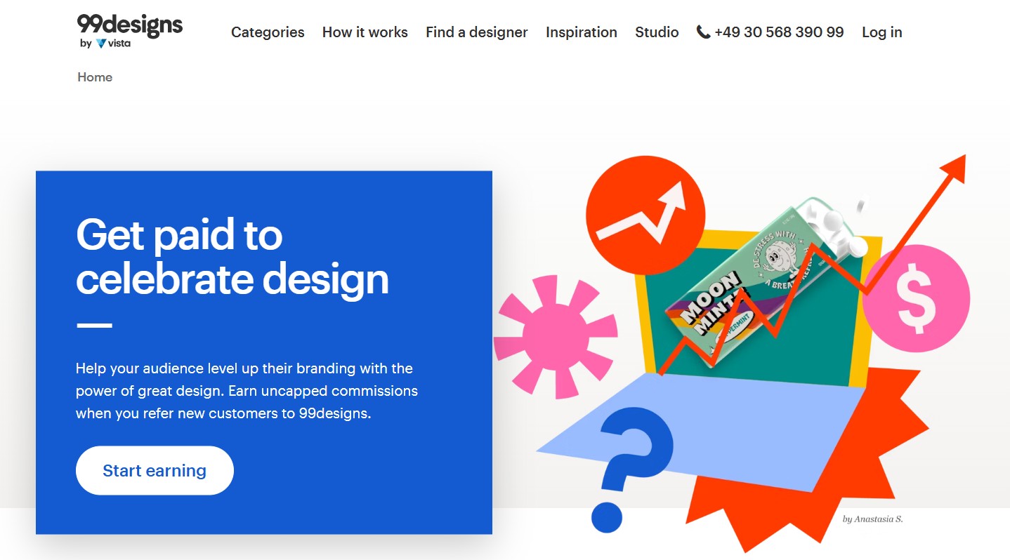 99designs Partnerprogramm