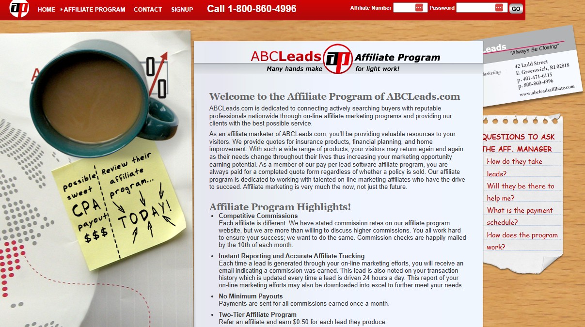 ABCLeads Partnerprogramm