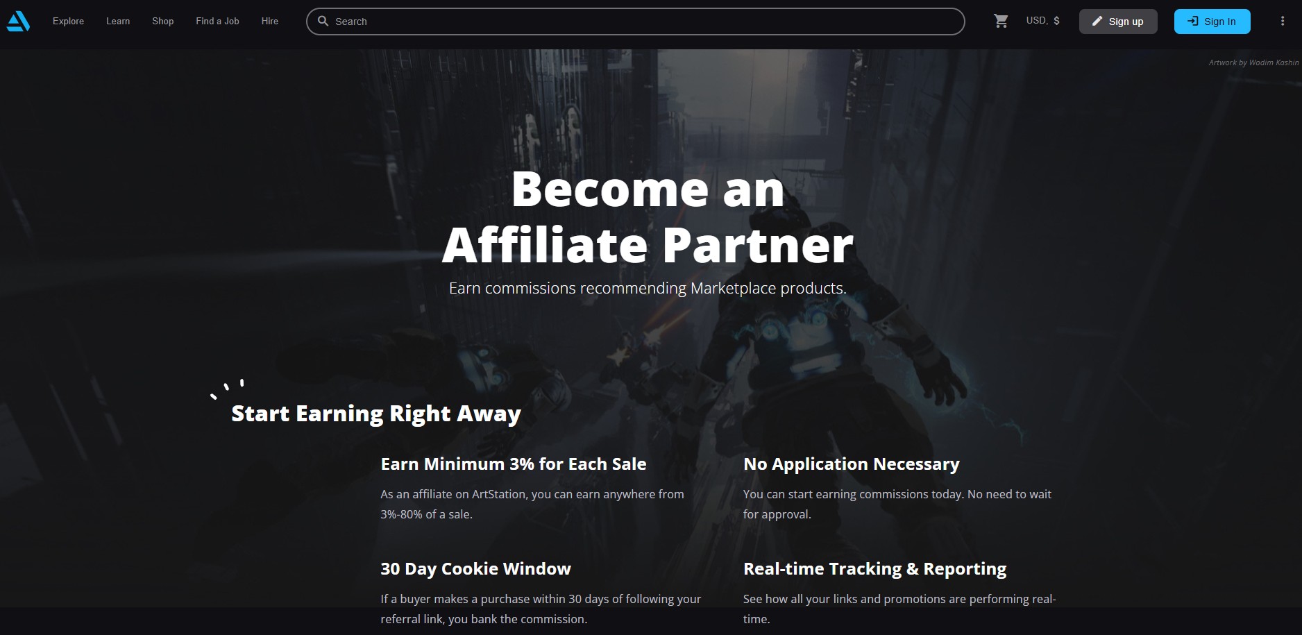 ArtStation Affiliate-Programm
