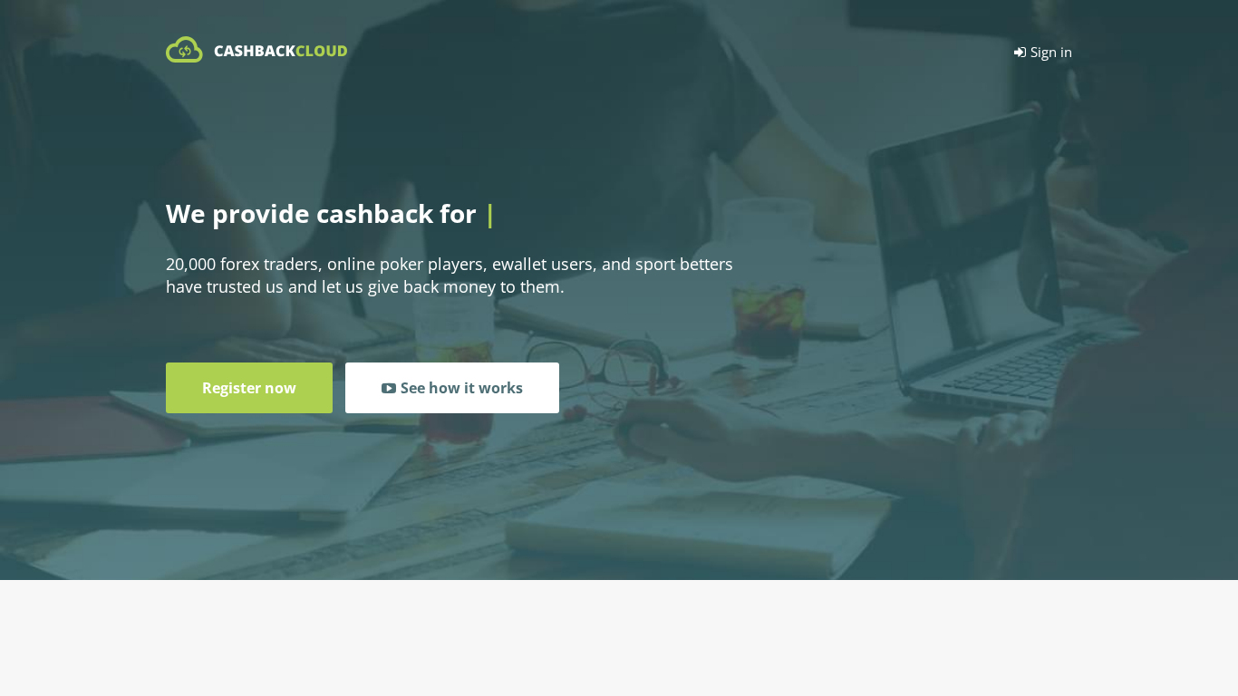 Cashbackcloud Affiliate-Programm