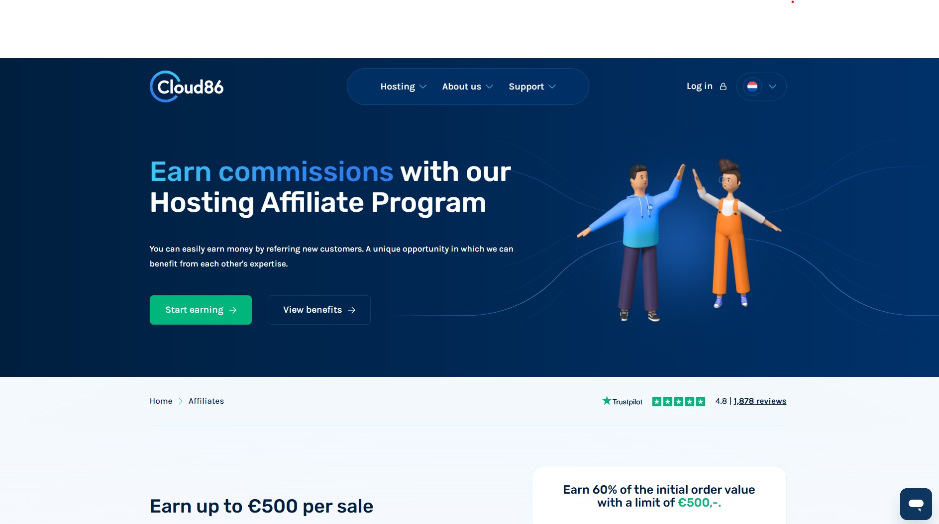 Cloud86 Affiliate-Programm