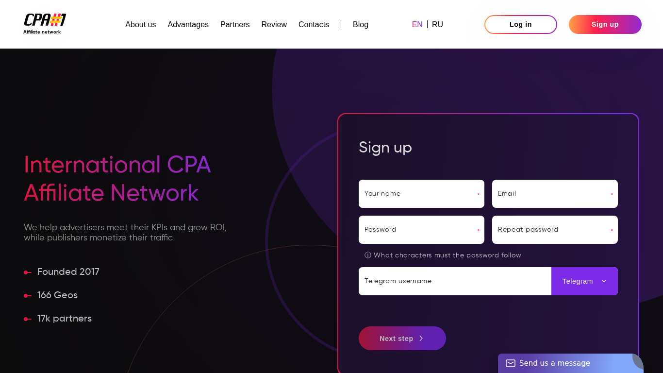 CPA#1 Partnerprogramm