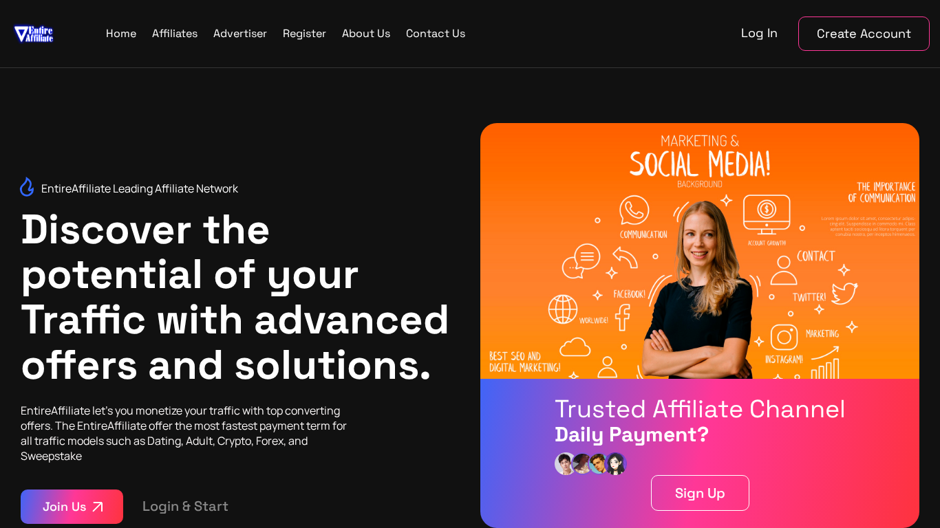 EntireAffiliate Networks Partnerprogramm
