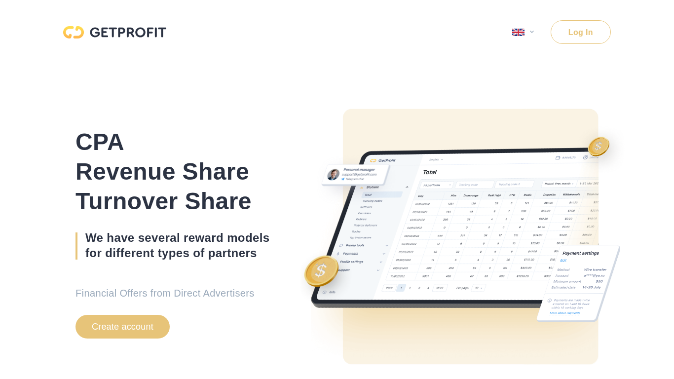 GetProfit Affiliate-Programm