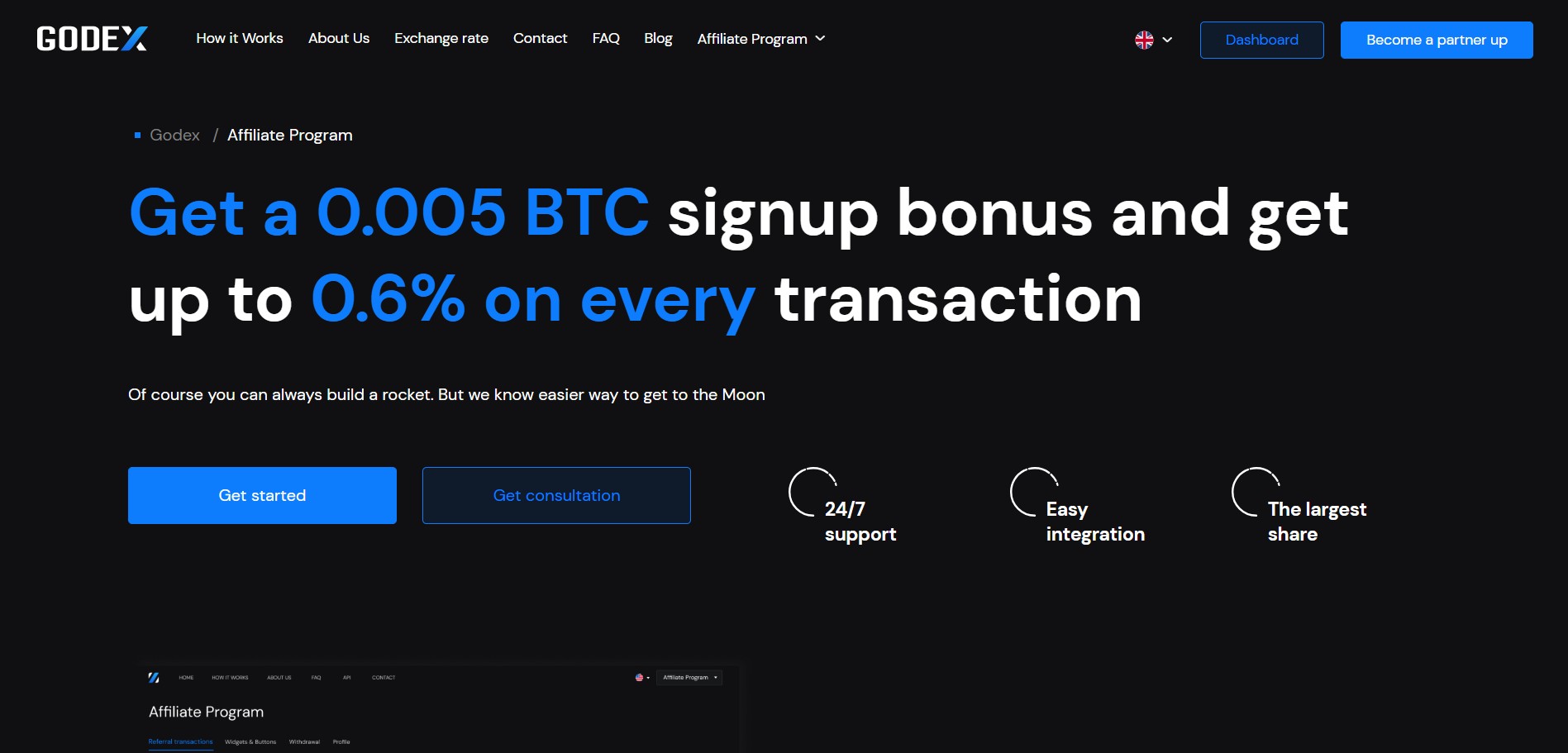 Godex Krypto-Affiliate-Programm