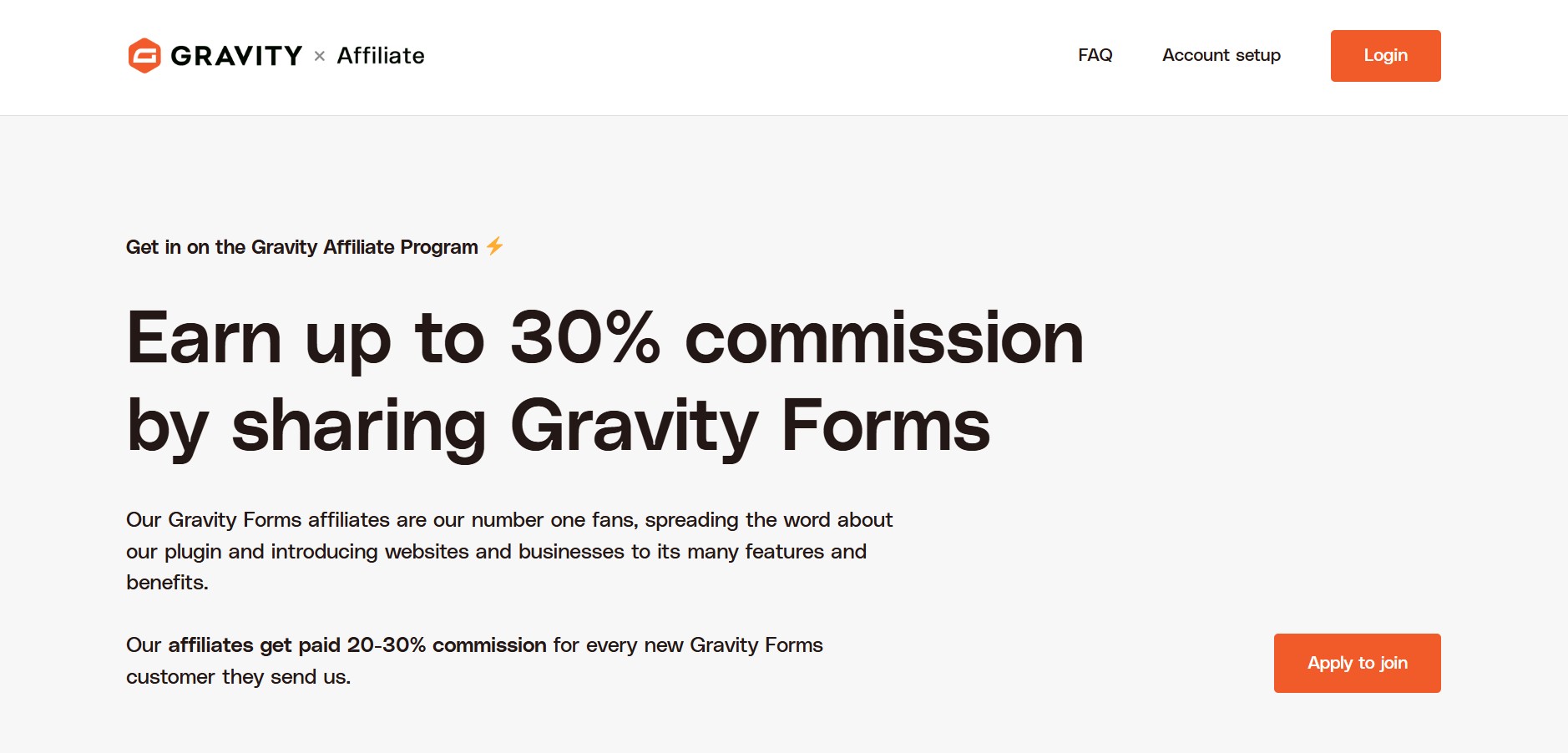 Gravity Forms Community Affiliate-Programm
