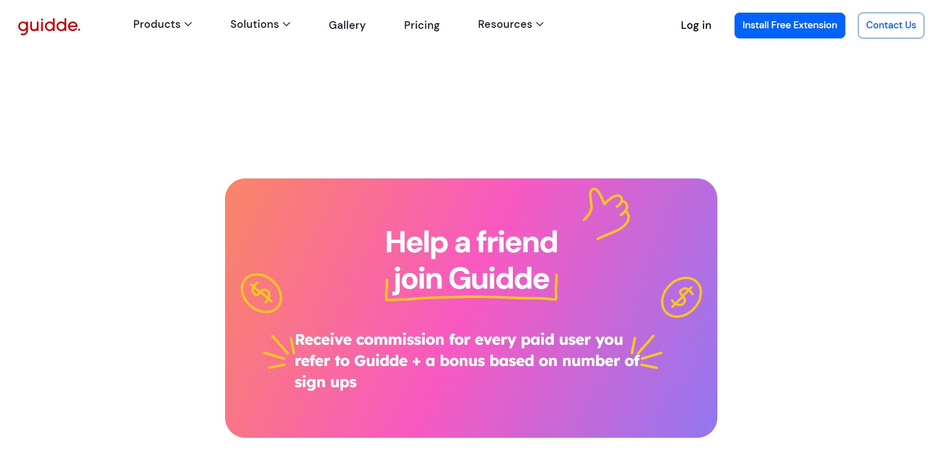 Guidde Affiliate-Programm