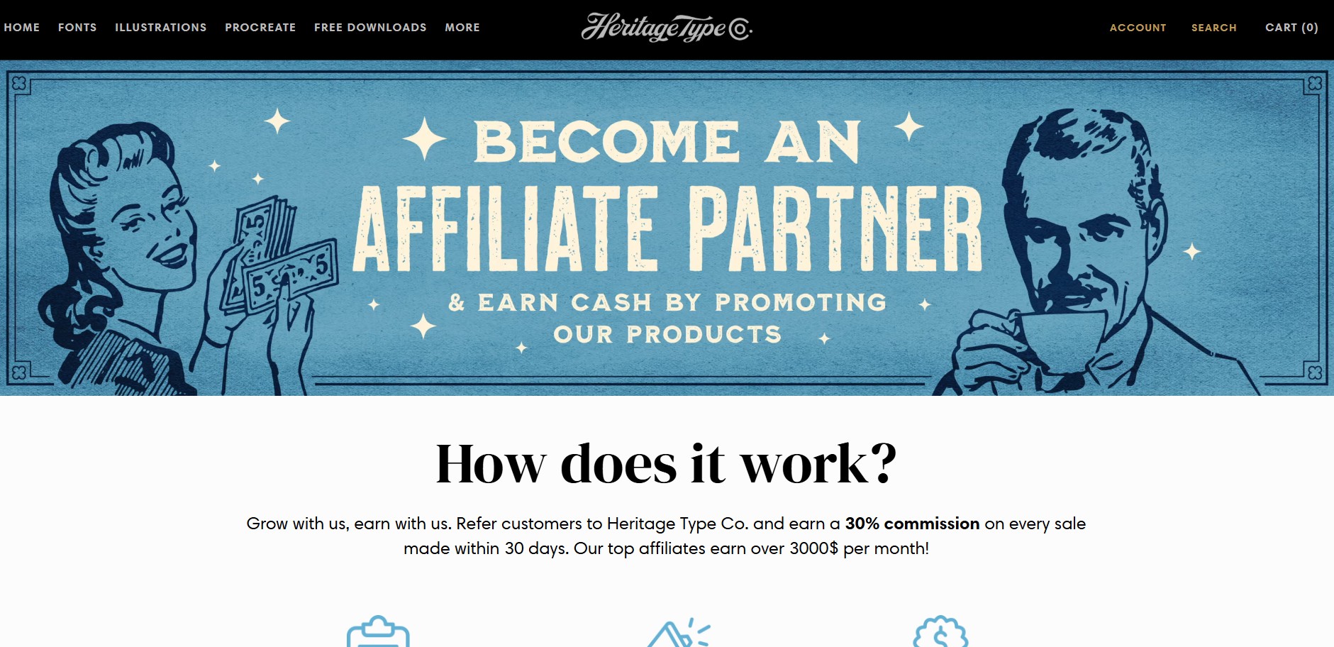 Heritage Type Co. Partnerprogramm
