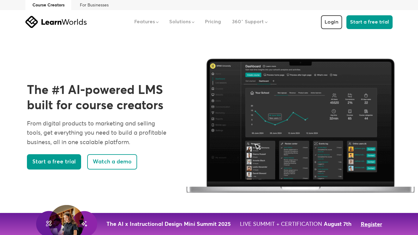 LearnWorlds Affiliate-Programm