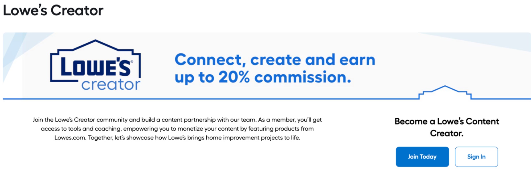 Lowe's Partnerprogramm