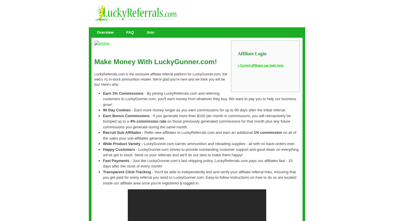 LuckyReferrals Partnerprogramm