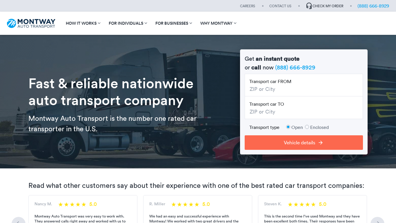 Montway Auto Transport Affiliate-Programm
