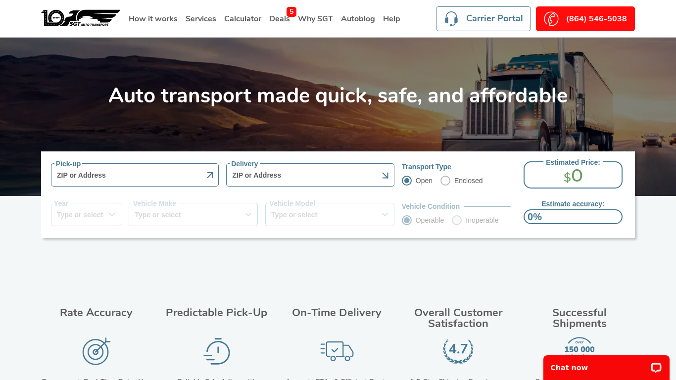 SGT Auto Transport Partnerprogramm