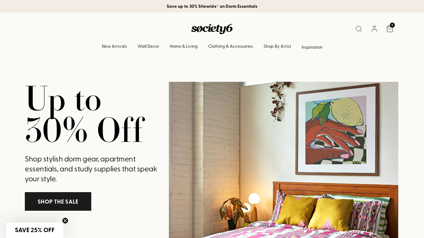 Society6 Affiliate-Programm