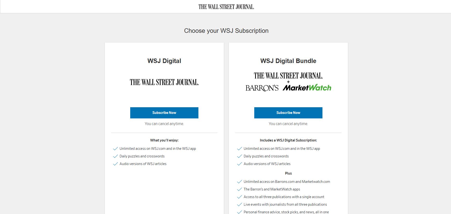 Das Wall Street Journal Partnerprogramm