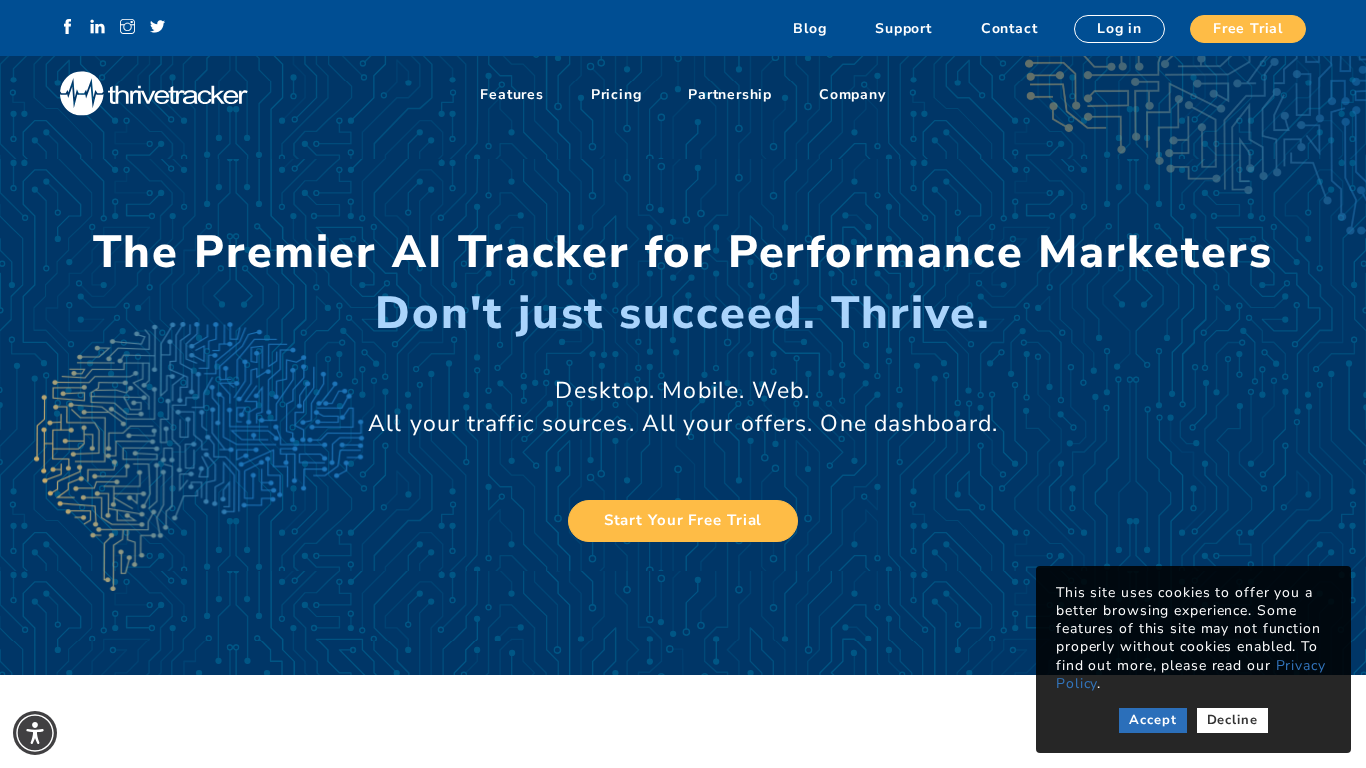 Thrive Tracker Affiliate-Programm