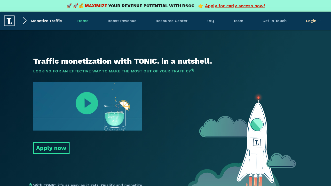 Tonic Ads Affiliate-Programm